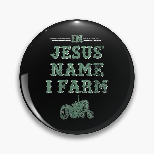 Item preview, In Jesus' Name I Farm Christian Farmer Distressed Style  designed and sold by wendyy88.