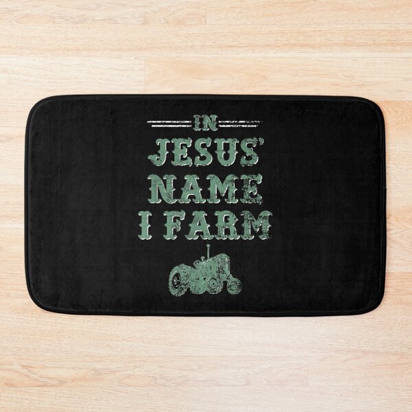 Item preview, In Jesus' Name I Farm Christian Farmer Distressed Style  designed and sold by wendyy88.