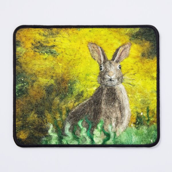Item preview, Hare on Yellow designed and sold by Ushma Sargeant Art.