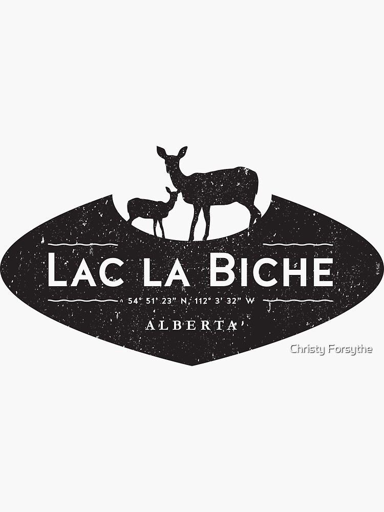 "Lac La Biche, Alberta" Sticker by cyaseyko Redbubble