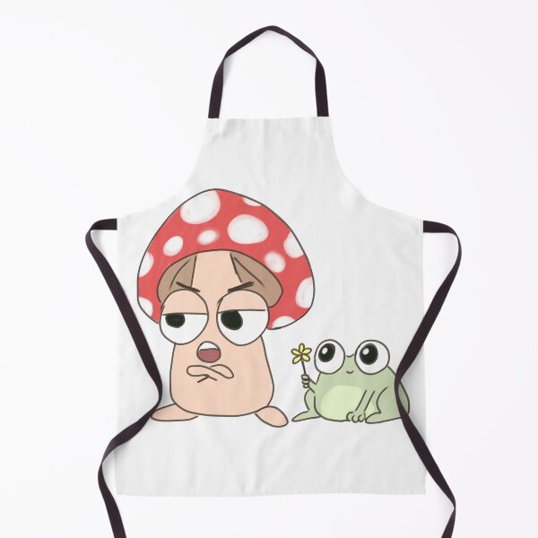 Item preview, Cute cartoon mushroom with a cute frog designed and sold by Yarafantasyart.