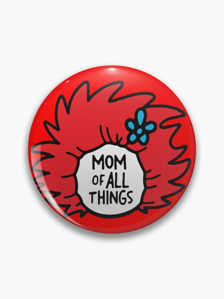 DR SEUSS Suess - THING 1 and THING 2 - Logo Symbol Pinback Button