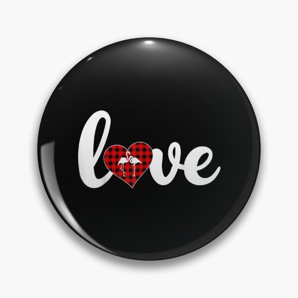 Item preview, Flamingo Lover Buffalo Plaid Love Flamingo Valentine's Day  designed and sold by wendyy88.