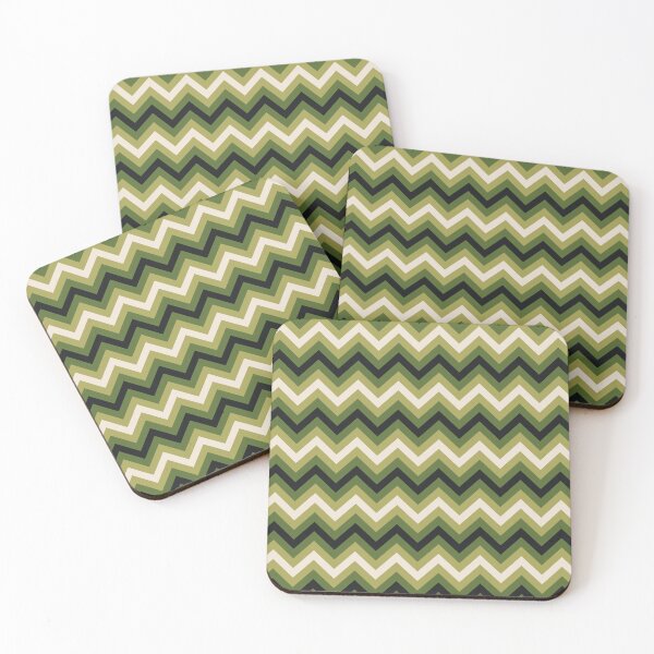 Item preview, Zigzag green pattern designed and sold by ProfiTrollka.