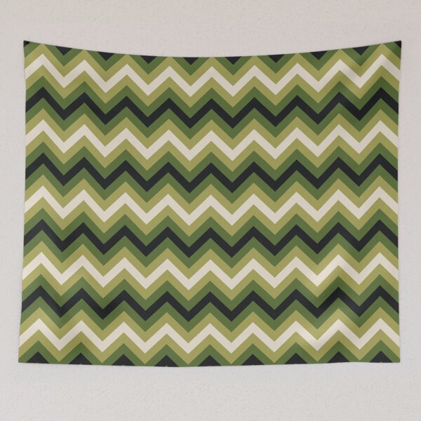 Item preview, Zigzag green pattern designed and sold by ProfiTrollka.