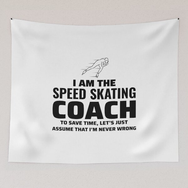 Item preview, Speed Skating Coach Ice Skater Skate Winter Sports designed and sold by CuteDesigns1.