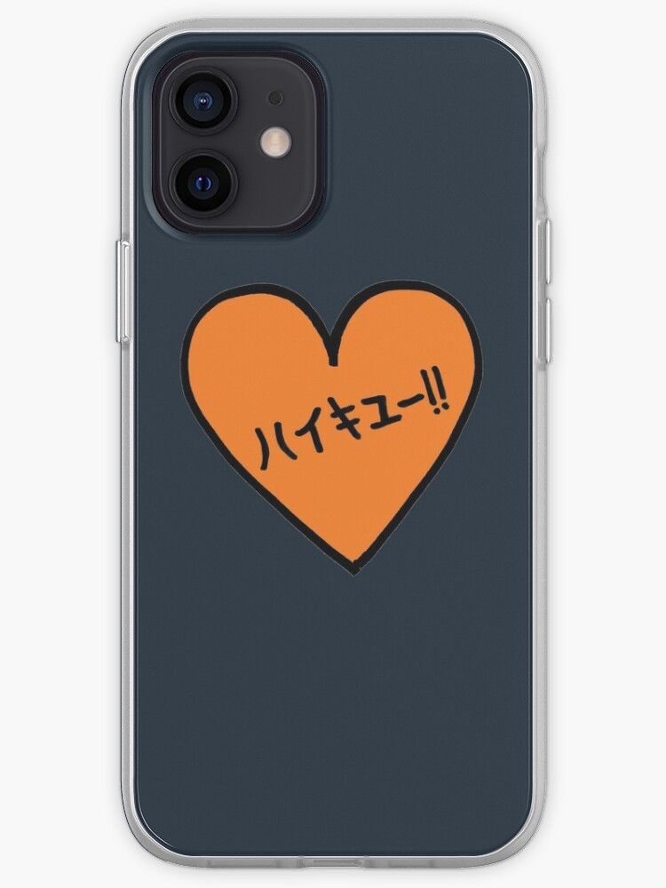 Haikyuu ハイキュー Anime Japanese Heart Patch Iphone Case By Kptch Redbubble
