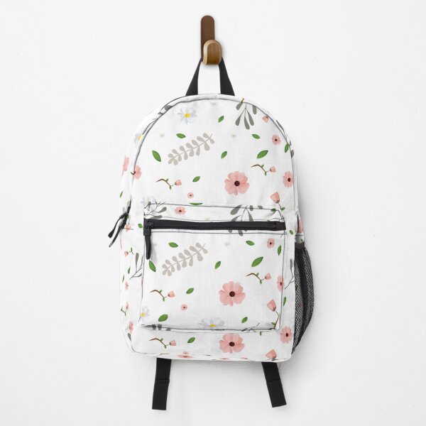 Artikelvorschau, Weiße und rosafarbene Blumenillustration entworfen und verkauft von NewStoreTN.