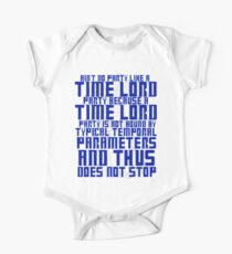 Aint No Party Like a Time Lord Party One Piece - Short Sleeve