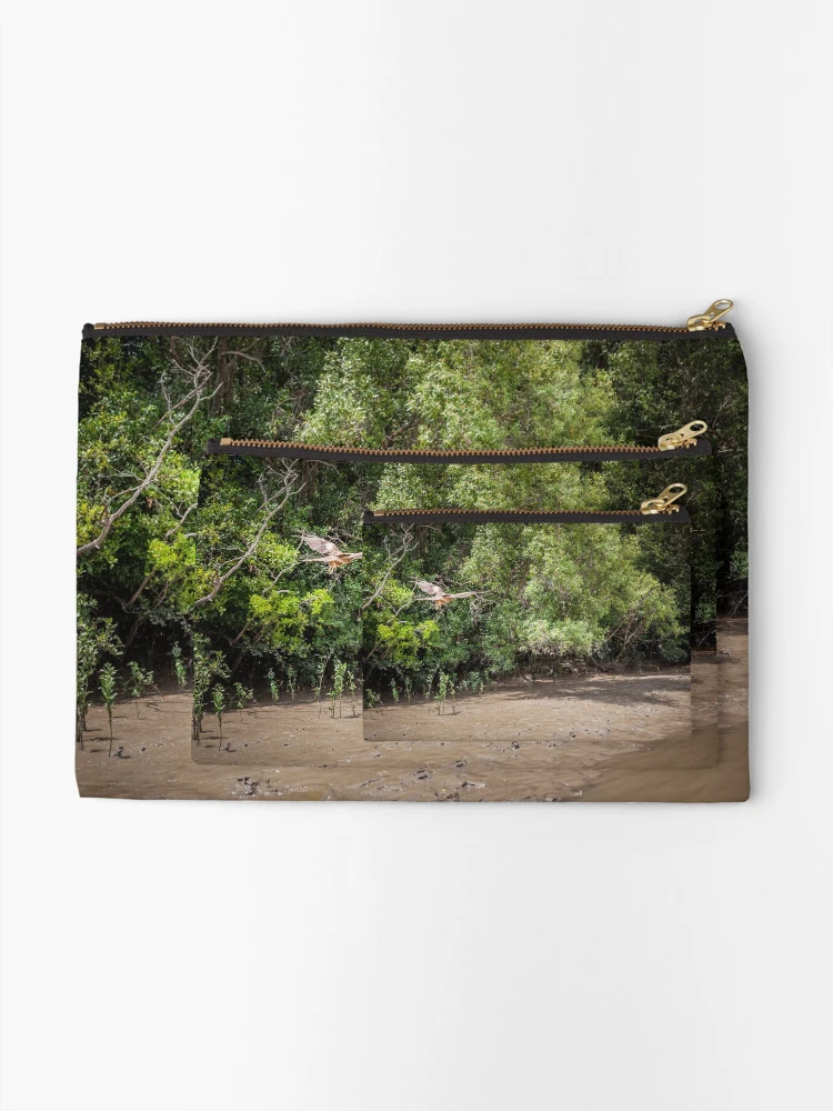 Thumbnail 2 of 4, Zipper Pouch, Hawk In Flight designed and sold by Russell Charters.