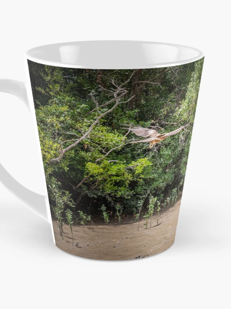 Thumbnail 3 of 4, Coffee Mug, Hawk In Flight designed and sold by Russell Charters.