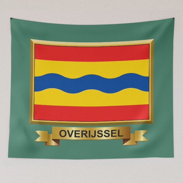Item preview, OVERIJSSEL Flag Gifts, Masks, Stickers & Products (9) designed and sold by mpodger.