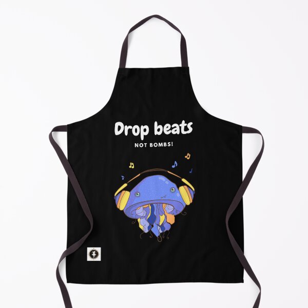 Item preview, Drop Beats Not Bombs Jammin Jellyfish designed and sold by ForscarlettPub.