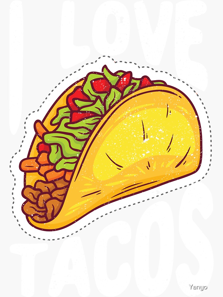 Cinco De Mayo Mexican Taco Food Lover Sticker For Sale By Yanyo Redbubble 7139