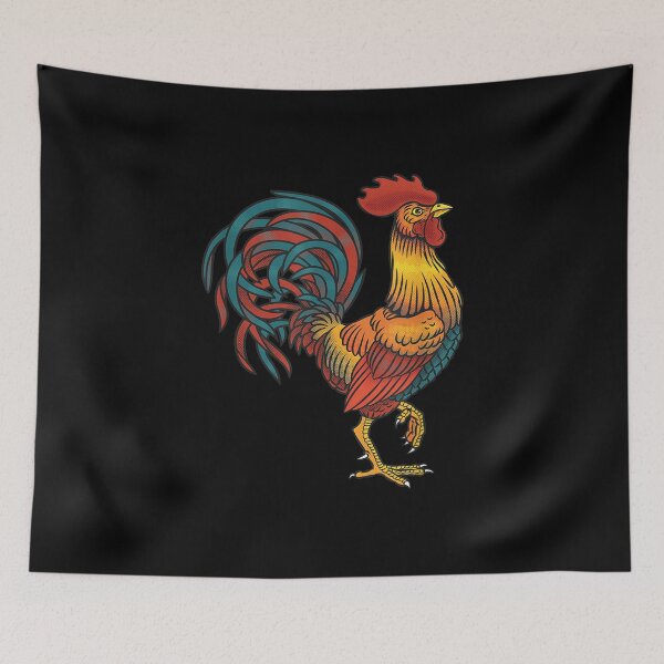Item preview, Vintage Cock Fight Rooster A Cock Fighting Arena  designed and sold by aprilsav.