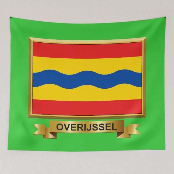 Item preview, OVERIJSSEL Flag Gifts, Masks, Stickers & Products (10) designed and sold by mpodger.