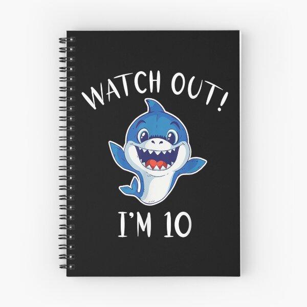 Item preview, Watch Out I Am 10 Years Old Shark Kids  designed and sold by brita797.