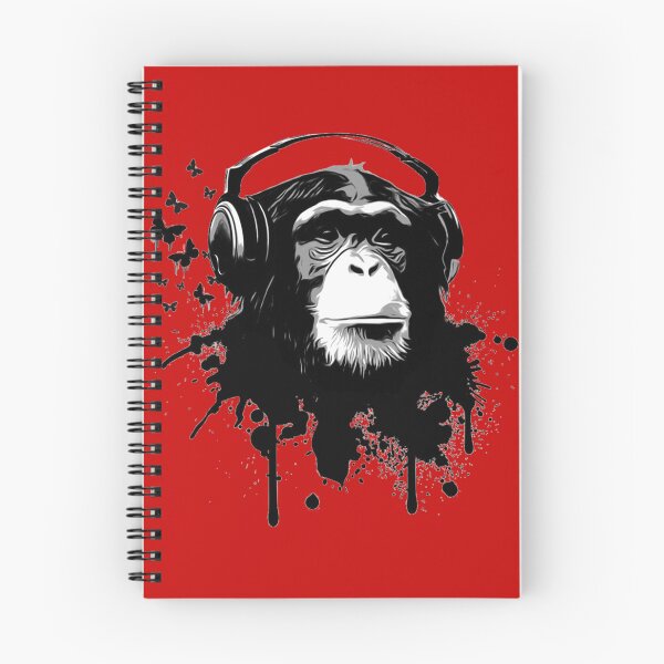 Item preview, Cool Chimp with Headphones, Chimpanzee Wearing Headphone, Monkey, designed and sold by Shop-ArtGallery.