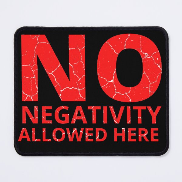 Item preview, NO NEGATIVITY ALLOWED HERE distressed designed and sold by KingsManKind.