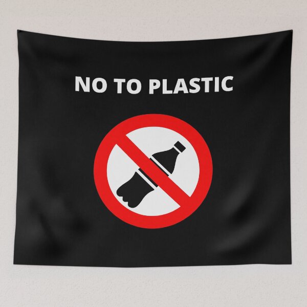 Item preview, no to plastic EARTH DAY designed and sold by CardsMart.