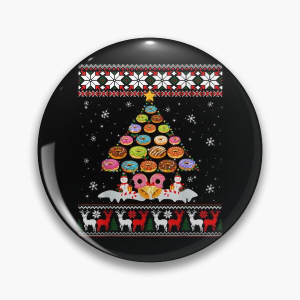 Item preview, Christmas Donut Tree Funny Pajamas Gift Ugly Sweater  designed and sold by brita797.