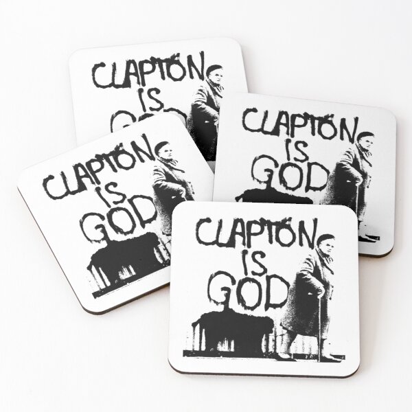 Item preview, Clapton is God - Black on White designed and sold by Karola Klaus.