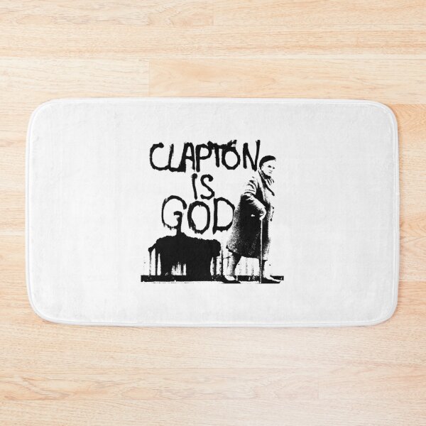 Item preview, Clapton is God - Black on White designed and sold by Karola Klaus.