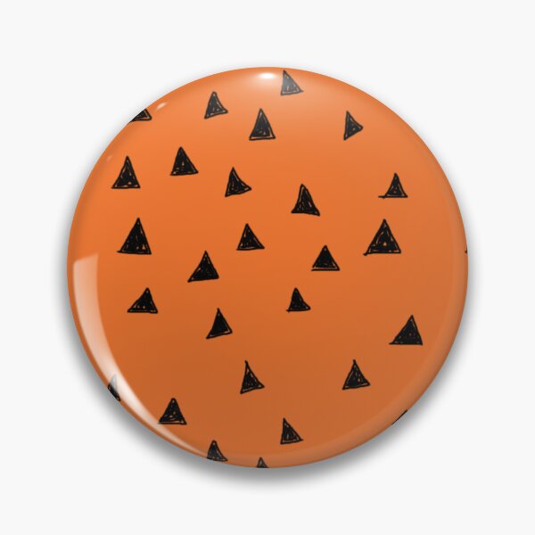 Item preview, Deco Mid Mod Triangles Pattern Print Funky 80s 90s Retro Vintage Orange Gold designed and sold by Shayna Westfall.