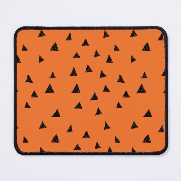 Item preview, Deco Mid Mod Triangles Pattern Print Funky 80s 90s Retro Vintage Orange Gold designed and sold by Shayna Westfall.