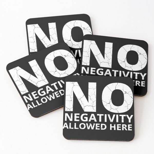 Item preview, NO NEGATIVITY ALLOWED HERE distressed 2 designed and sold by KingsManKind.
