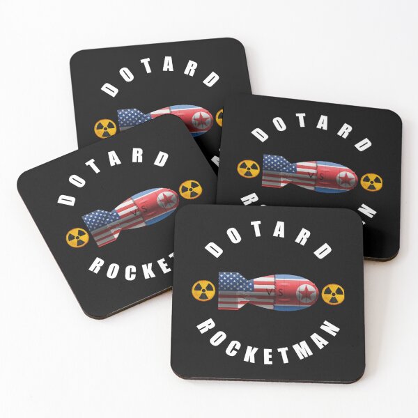 Item preview, Dotard vs. Rocketman - Trump and Kim Jong-un Political   designed and sold by leonelMyla.