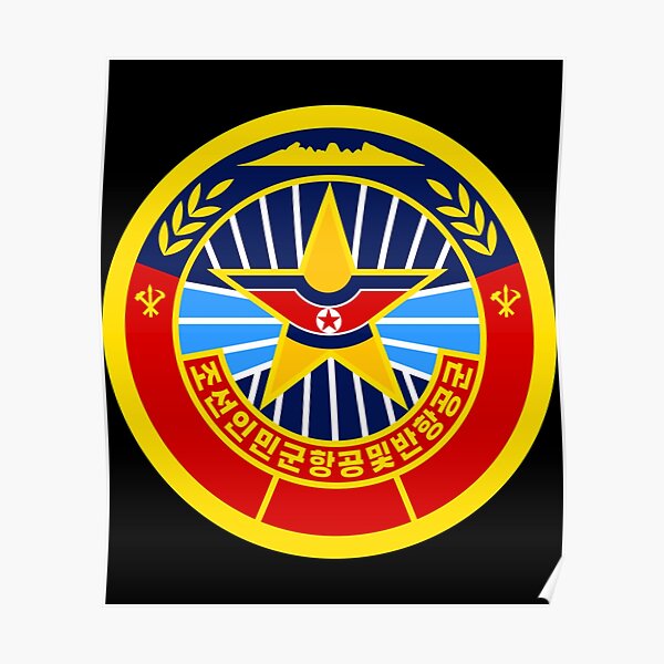 Arm patch of the Korean People_s Army Air and Anti Air Force   Poster