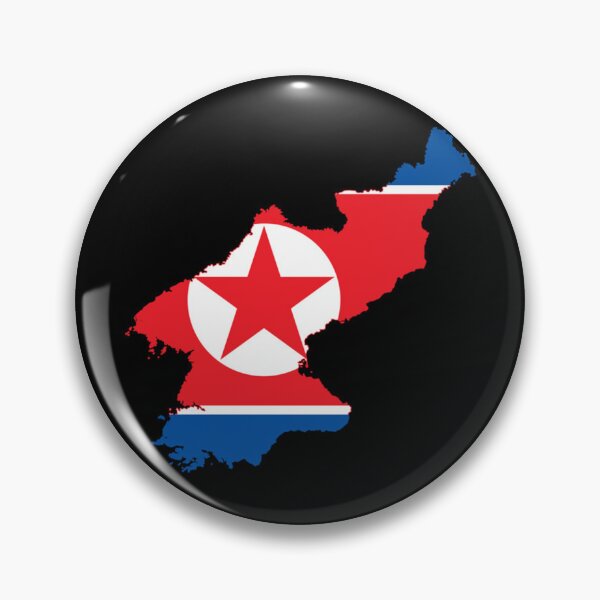 Item preview, Flag Map of North Korea    designed and sold by leonelMyla.