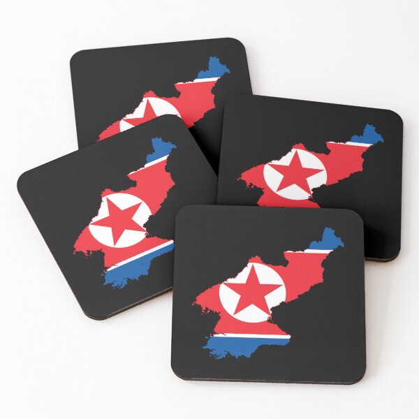 Item preview, Flag Map of North Korea    designed and sold by leonelMyla.