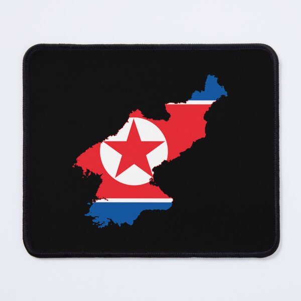 Item preview, Flag Map of North Korea designed and sold by leonelMyla.