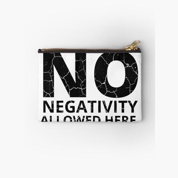 Item preview, NO NEGATIVITY ALLOWED HERE distressed 3 designed and sold by KingsManKind.