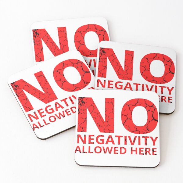 Item preview, NO NEGATIVITY ALLOWED HERE distressed 4 designed and sold by KingsManKind.