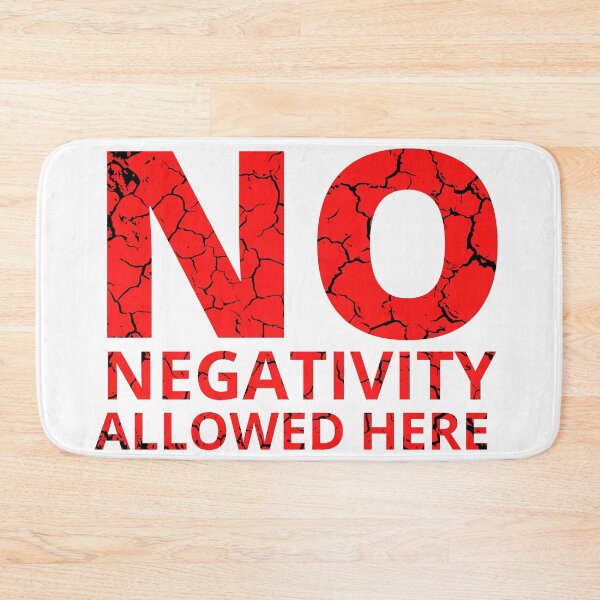 Item preview, NO NEGATIVITY ALLOWED HERE distressed 4 designed and sold by KingsManKind.