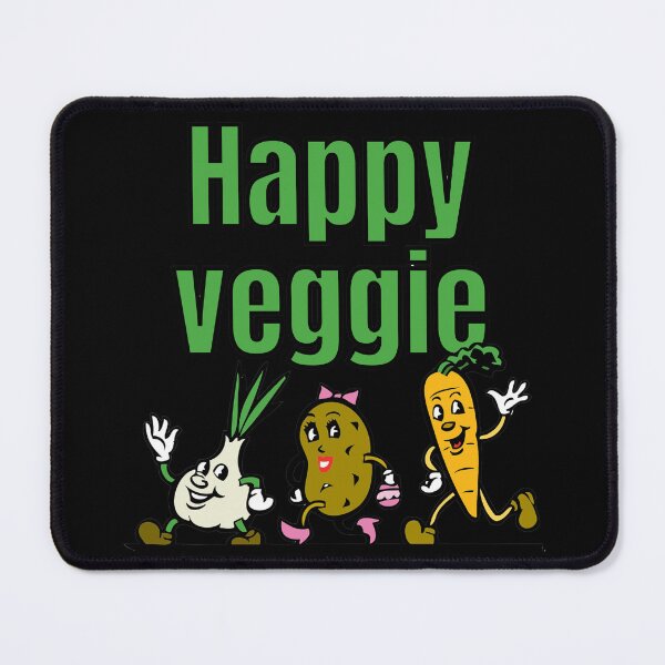 Item preview, Happy Veggie Garlic Potato Carrot designed and sold by RichTeeDesigns.