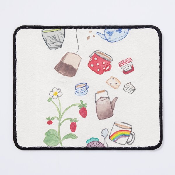 Item preview, Tea and scones and jam and strawberries designed and sold by Sami Kelsh.