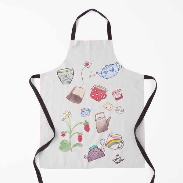 Item preview, Tea and scones and jam and strawberries designed and sold by Sami Kelsh.