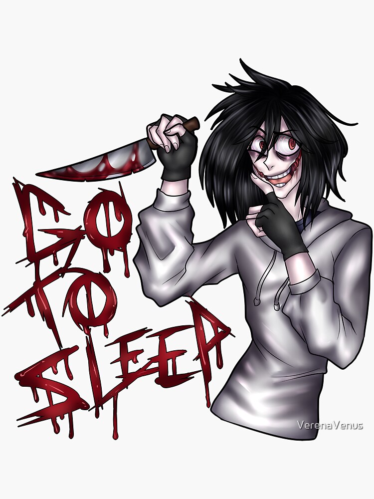 Jeff the Killer Fanart Sticker for Sale by OrianaOwO