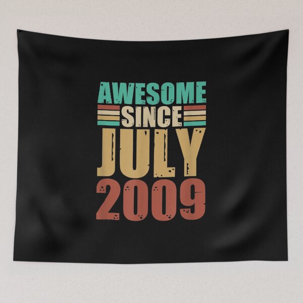 Item preview, 13th Birthday Awesome Since July 2009 13 Years Old  designed and sold by brita797.