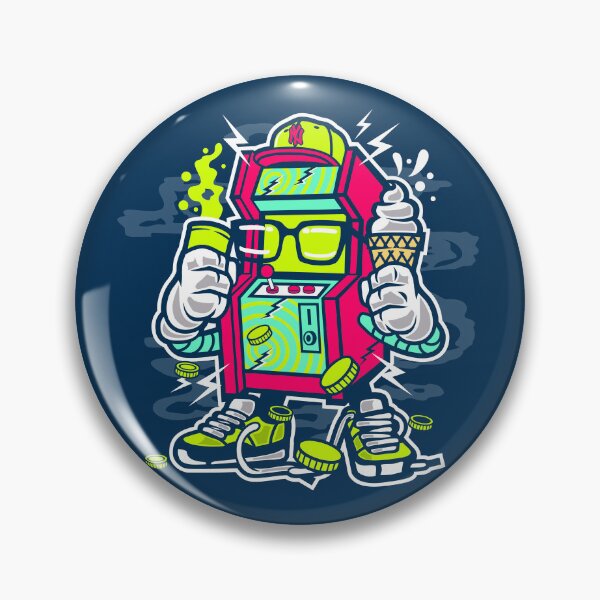 Item preview, Retro arcade game illustration designed and sold by TheWildePeach.