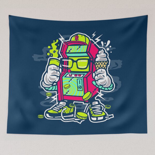 Item preview, Retro arcade game illustration designed and sold by TheWildePeach.