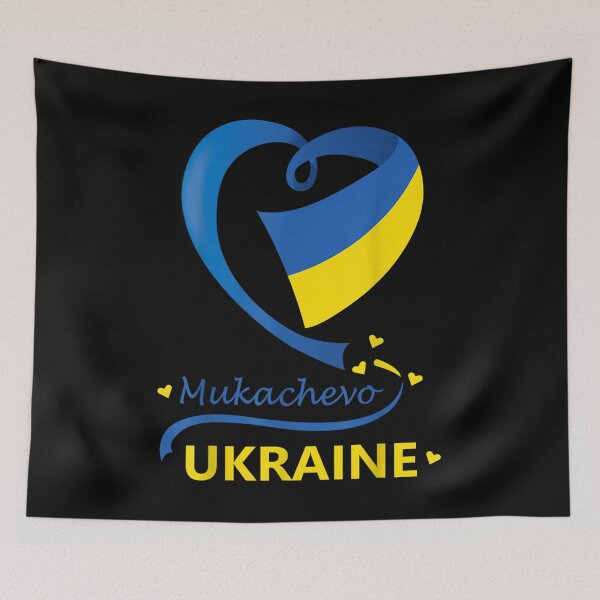 Item preview, Mukachevo Ukraine National Flag Heart Emblem Crest  designed and sold by amyadt77.