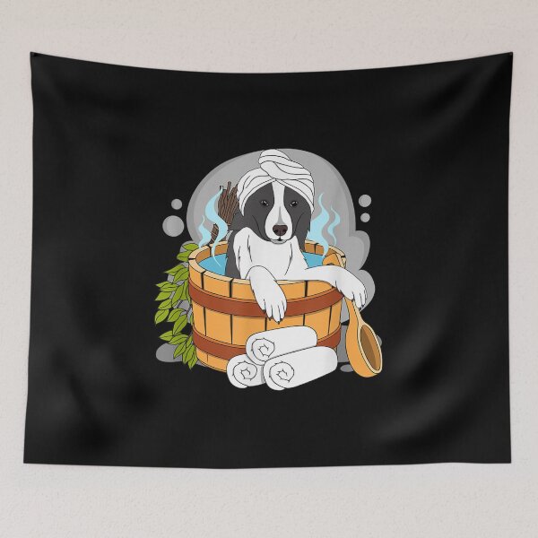 Item preview, Border Collie Lover And Wellness Sauna Lover Design  designed and sold by aprilsav.