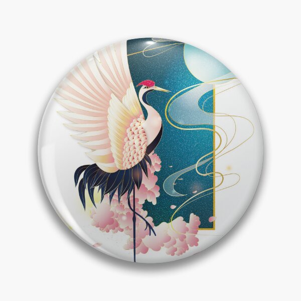 Item preview, Fantastic bird dancing in the moon, in green designed and sold by xdashu.