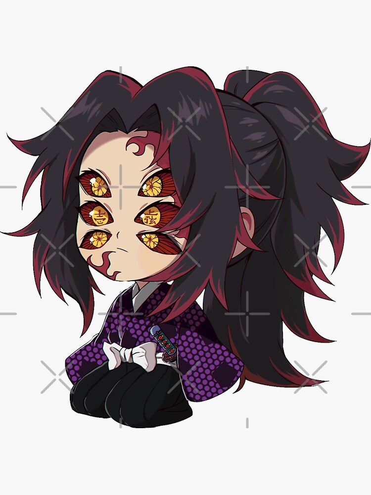 Kokushibo Chibi Upper Moon Demon Sticker For Sale By Sarkitawo Redbubble