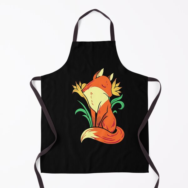Item preview, Orange fox with flowers designed and sold by AliceMarr.